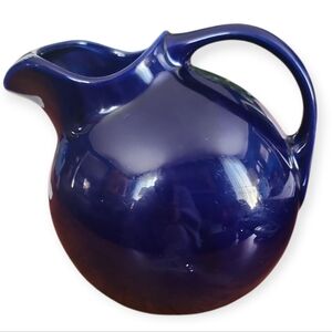 Hall Blue Tilt Ball Pitcher With Ice Lip